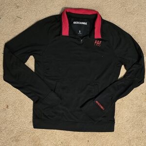 SOLD Vintage Abercrombie A&F Black and Red Pullover Small